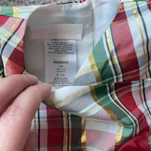 Bonnie Baby Dress with Bow & Bloomers - Picture 5 of 6